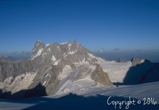 Panorama dalla salita per il  Monte Bianco