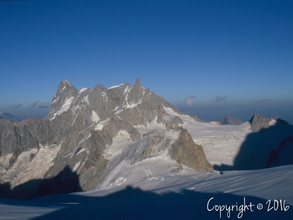 Panorama dalla salita per il  Monte Bianco